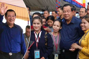 ព្រឹកនេះ សម្តេចតេជោ ហ៊ុន សែន នឹងបន្តអញ្ជើញចុះជួបបងប្អូនកម្មករ កម្មការិនី ជិត២ម៉ឺននាក់ជាបន្តទៀត នៅតំបន់ព្រៃស្ពឺ ខណ្ឌពោធិ៍សែនជ័យ រាជធានីភ្នំពេញ