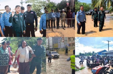 លោកទេសរដ្ឋមន្ត្រី គន់ គីម បានដឹកនាំក្រុមការងារចុះត្រួតពិនិត្យគ្រោះទឹកជំនន់ក្នុងខេត្តពោធិ៍សាត់