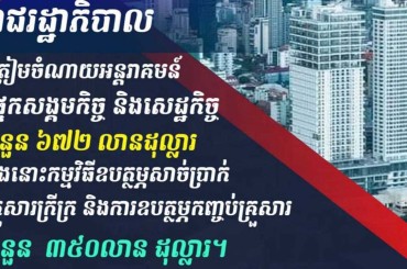 ឆ្នាំ 2023 រាជរដ្ឋាភិបាលត្រៀមចំណាយអន្តរាគមន៍ផ្នែកសង្គមកិច្ចនិងសេដ្ឋកិច្ចចំ នួន672 លានដុល្លារ