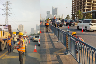 មហាវិថី សម្តេចអគ្គមហាសេនាបតីតេជោ ហ៊ុន សែន (ផ្លូវ ៦០ម៉ែត្រ) បានចាប់ផ្តើមតម្លើងរបាំងទ្រូងផ្លូវ