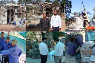 ក្រុមការងារនៃកិច្ចសហការរវាងអាជ្ញាធរជាតិអប្សរា និងឥណ្ឌាឱ្យដឹងថា គម្រោងជួសជុលខ្លោងទ្វារខាងកើតនៃប្រាសាទតាព្រហ្មនឹងបញ្ចប់នៅដើមឆ្នាំ២០២៤ខាងមុខនេះ